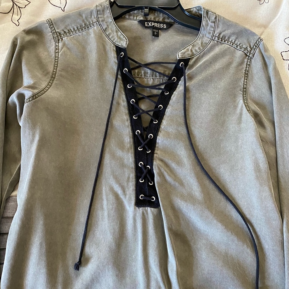 Express Tie-Up Top (NWOT)
